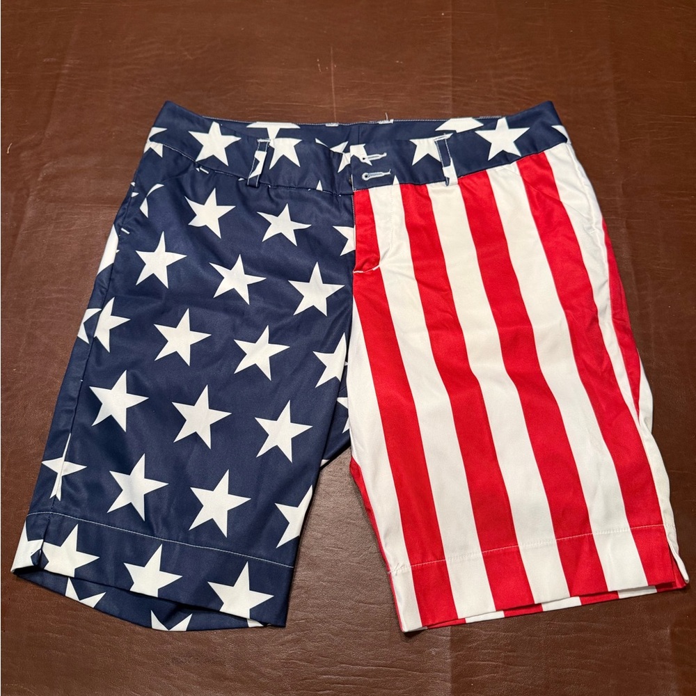 Loudmouth Women’s Star and Stripe Shorts - Red, White, Blue